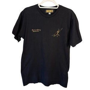 Brassneck Vancouver Brewey Black Short Sleeve Tee Size M Unisex Minimalist